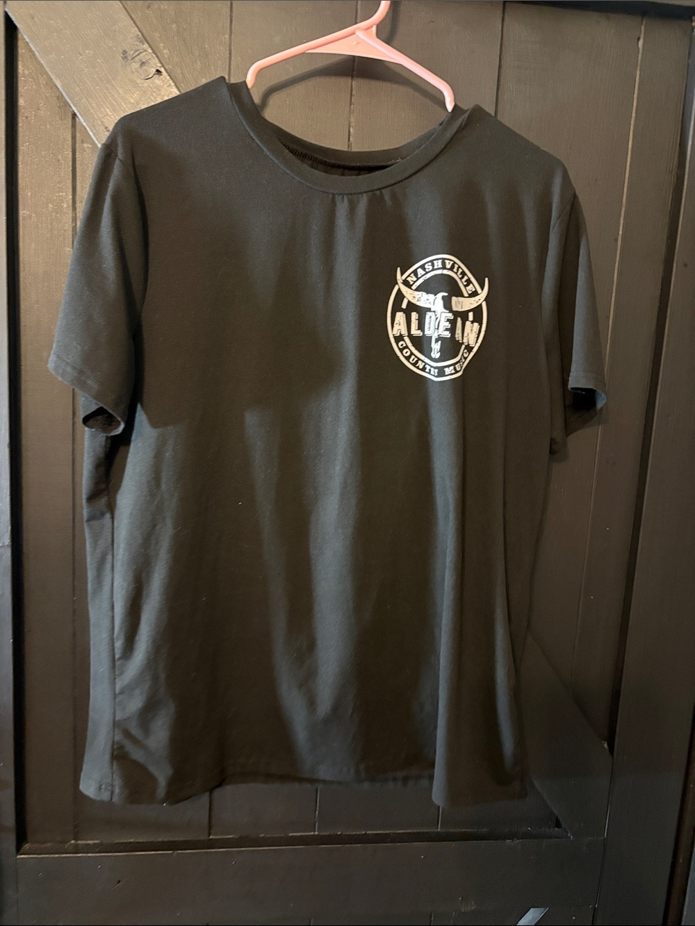 Alden Black Short-Sleeve Tee with White Nashville Crest